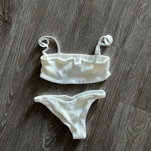 Hunza G Gigi white bikini. Worn once. Good condition.